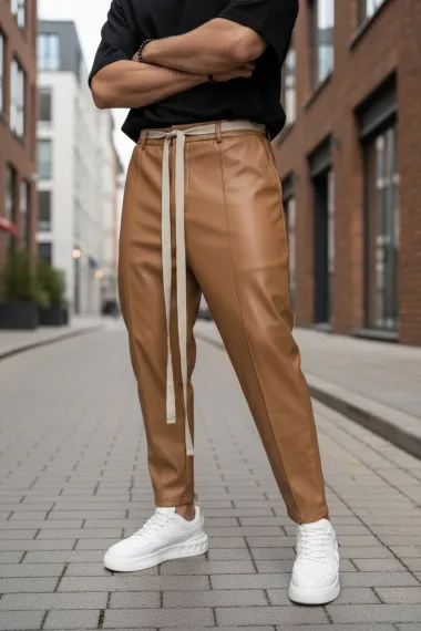 Pantaloni de trening maro conici 2648 33-2.2