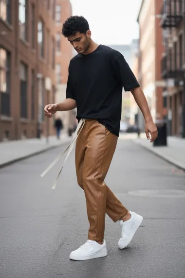 Pantaloni de trening maro conici 2648 33-2.2