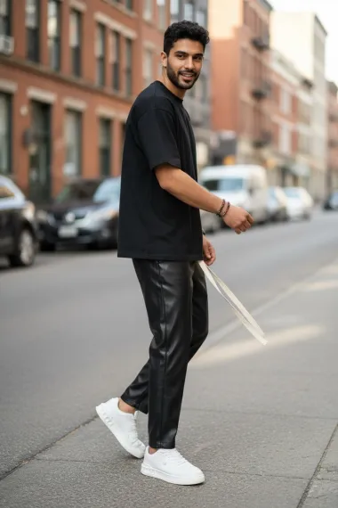 Pantaloni de trening negri conici 2648 34-3.3