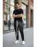 Pantaloni de trening negri conici 2648 34-3.3