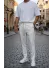 Pantaloni de trening albi conici 2654 33--3.1