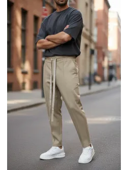 Pantaloni de trening crem conici 2654 32-1.3 Pantaloni de trening crem conici 2654 32-1.3