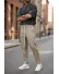 Pantaloni de trening crem conici 2654 32-1.3