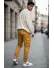 Pantaloni barbati casual mustar Y102 Pantaloni barbati casual mustar Y102