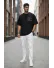 Tricou barbati, negru, oversize, premium Y265 6-2.1