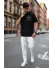 Tricou barbati, negru, oversize, premium Y265 6-2.1