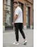Pantaloni de trening negri conici 1030 28-2.3