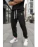 Pantaloni de trening negri conici GG112 27-3.1