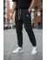 Pantaloni de trening negri conici GG112 27-3.1