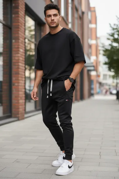 Pantaloni de trening negri L1128 28-4.3