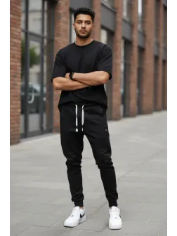 Pantaloni de trening negri L1128 28-4.3 Pantaloni de trening negri L1128 28-4.3