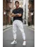 Pantaloni de trening albi conici 172 16-5