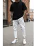 Pantaloni de trening albi conici 172 16-5
