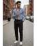 Camasa barbati slim fit dungi B8180