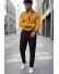 Camasa barbati slim fit mustar B8816