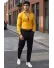 Camasa barbati slim fit mustar B8816