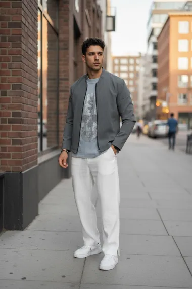 Hanorac barbati slim fit gri 12121 P20-2.1