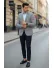 Sacou barbati slim fit in carouri 13318 P19-4.1