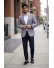 Sacou barbati slim fit in carouri b1181