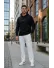 Hanorac barbati slim fit negru b2728 29-2.1