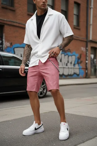 Pantaloni scurti casual, cu imprimeu 13157 D6-2.4