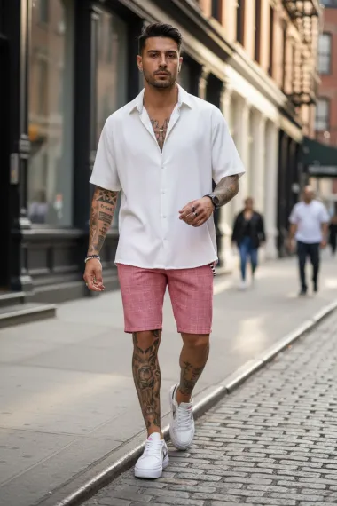 Pantaloni scurti casual, cu imprimeu 13157 D6-2.4