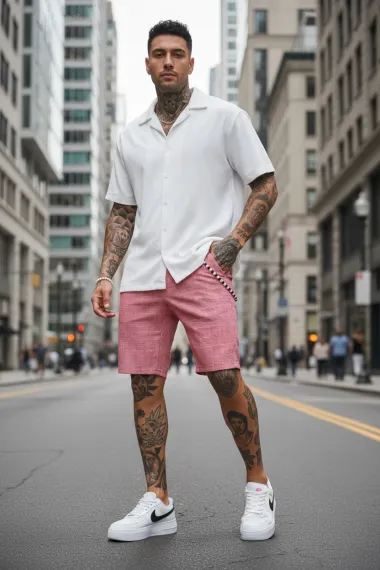 Pantaloni scurti casual, cu imprimeu 13157 D6-2.4