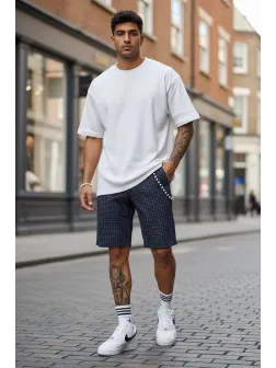 Pantaloni scurti casual, bleumain, 13180 D6-2.1