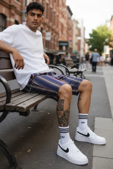 Pantaloni scurti casual dungi 13328 D4-3.2