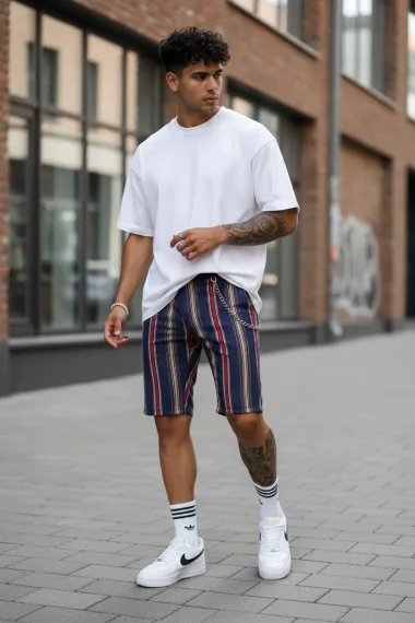 Pantaloni scurti casual dungi 13328 D4-3.2