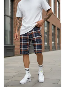 Pantaloni scurti casual carouri 13331 D4-1.3