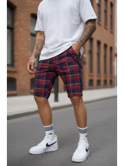 Pantaloni scurti casual carouri 13333 D6-4.1