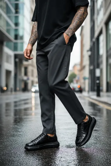 Adidasi barbati casual, negri 0956 n9-4
