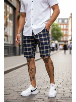 Pantaloni scurti casual, cu imprimeu, 13142