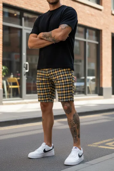 Pantaloni scurti casual, cu imprimeu, 13146 14-3.3