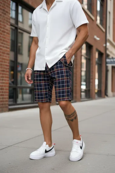 Pantaloni scurti casual, cu imprimeu, 13161 20-3.3