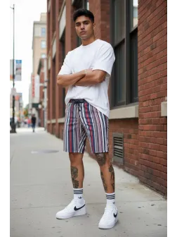 Pantaloni scurti casual in dungi 13181 D6-2.2