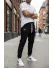 Pantaloni de trening negri conici GG107 27-4.1
