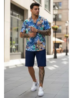 Pantaloni scurti casual, bleumarin 13058 O4-2.3