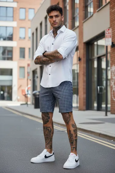 Pantaloni scurti casual, cu imprimeu, 13108 16-3.3