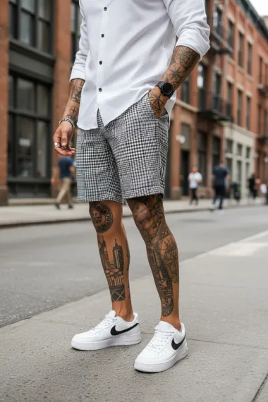 Pantaloni scurti casual, cu imprimeu, 13109 21-4.1