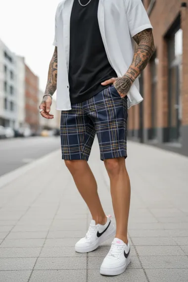 Pantaloni scurti casual, cu imprimeu, 13111 15-4.1