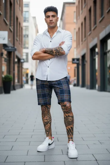 Pantaloni scurti casual, cu imprimeu, 13111 15-4.1