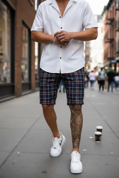 Pantaloni scurti casual, cu imprimeu, 13113 20-3.3