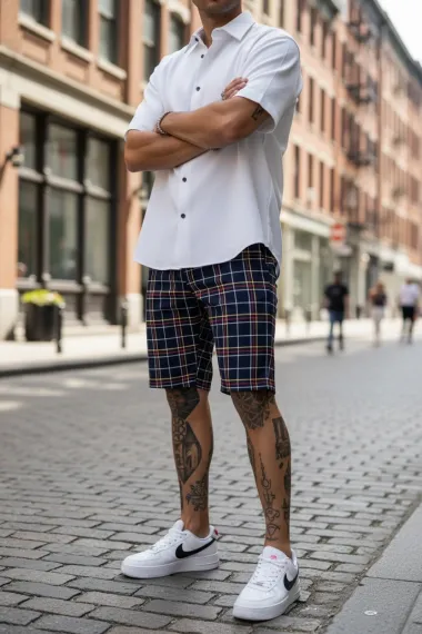 Pantaloni scurti casual, cu imprimeu, 13113 20-3.3