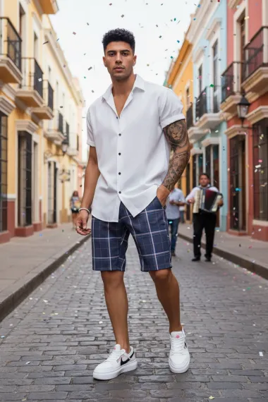 Pantaloni scurti casual, cu imprimeu, 13119 14-3.3