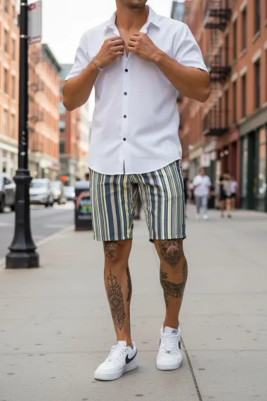 Pantaloni scurti casual, cu imprimeu, 13124 14-3.3