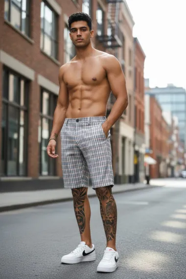 Pantaloni scurti casual, cu imprimeu, 13125 14-3.3