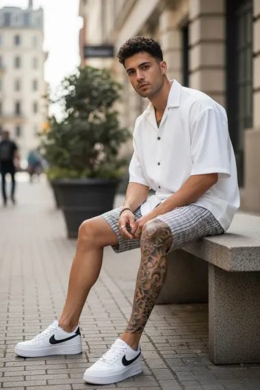 Pantaloni scurti casual, cu imprimeu, 13125 14-3.3