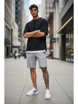 Pantaloni scurti casual, cu imprimeu, 13125 14-3.3